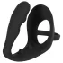 Black Velvets - anaal dildo met penis- en balring - siliconen - zwart
