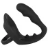Black Velvets - anaal dildo met penis- en balring - siliconen - zwart