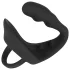 Black Velvets - anaal dildo met penis- en balring - siliconen - zwart