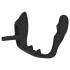 Black Velvets - anaal dildo met penis- en balring - siliconen - zwart