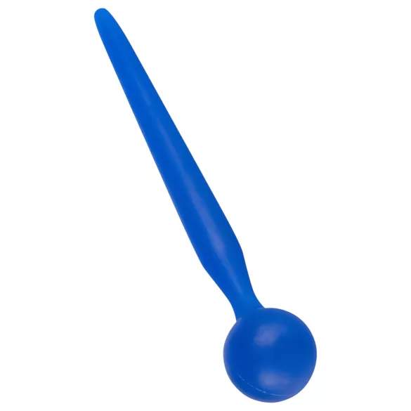 Dilator Sperm Stopper - penis plug met balvorm - siliconen - blauw