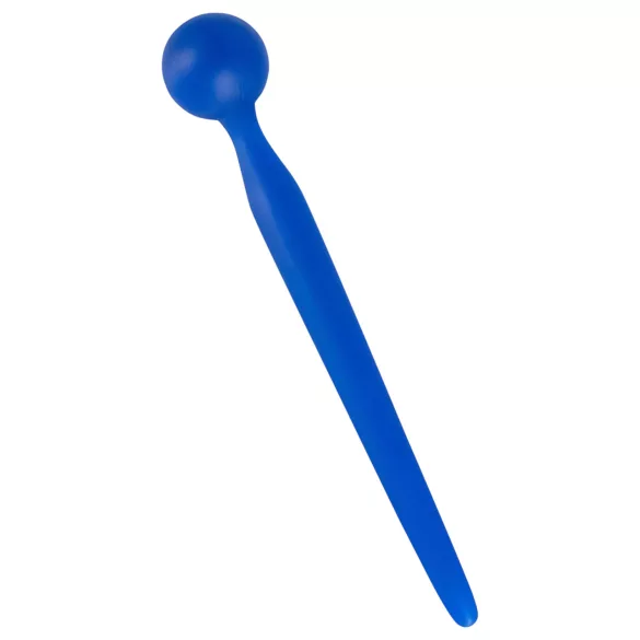 Dilator Sperm Stopper - penis plug met balvorm - siliconen - blauw