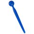 Dilator Sperma Stopper - bolvormige siliconen urinebuis dilator (blauw)