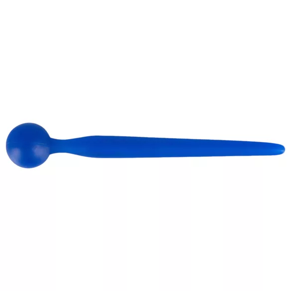 Dilator Sperm Stopper - penis plug met balvorm - siliconen - blauw