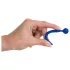 Dilator Sperm Stopper - penis plug met balvorm - siliconen - blauw