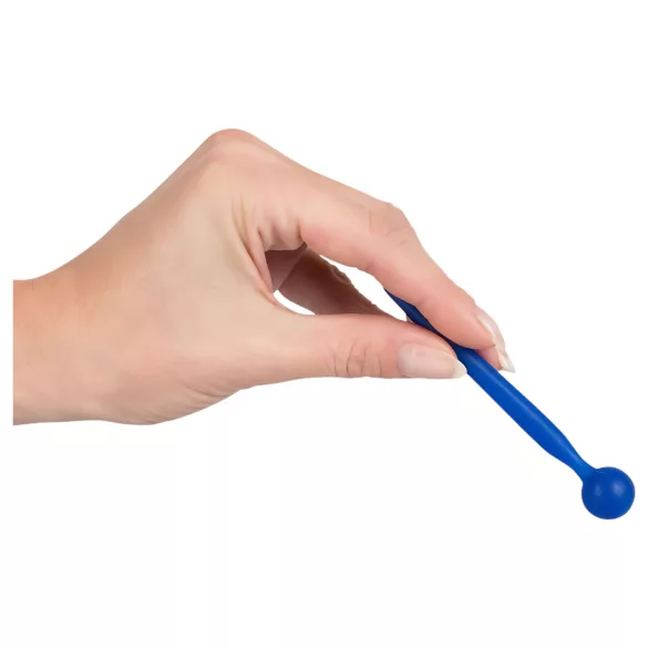 Dilator Sperm Stopper - penis plug met balvorm - siliconen - blauw