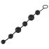 Black Velvet - 6-kralen anale dildo (zwart)