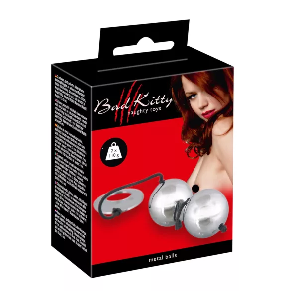 Bad Kitty - geisha bal - zilver