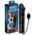 You2Toys - latex, opblaasbare anale plug - groot (zwart)