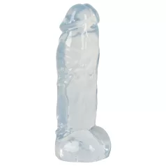 Crystal Clear Big Dong - grote dildo van jelly (21,5 cm)