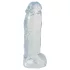 Crystal Clear Big Dong - grote dildo van jelly (21,5 cm)