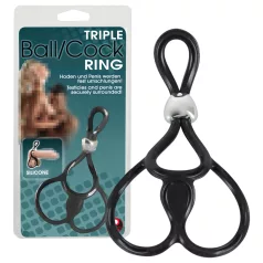You2Toys - Penis- en balzakring - verstelbaar - zwart