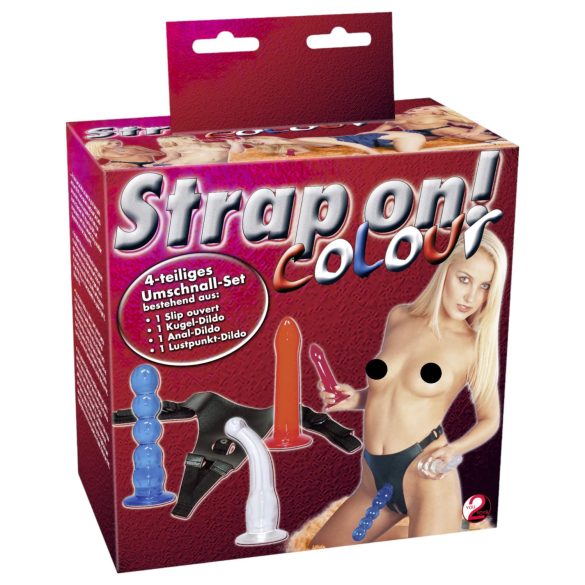 You2Toys - Opzetbare dildo set! - kleurrijk