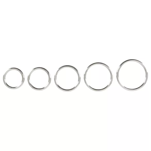 Bad Kitty - metalen penisring set - 5-delig