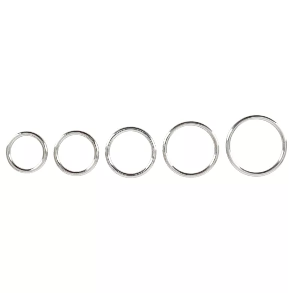 Bad Kitty - metalen penisring set - 5-delig