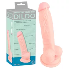   You2Toys - Medical - medisch siliconen dildo - naturel (18 cm)