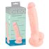Medische siliconen dildo (18cm) - natuurgetrouw