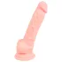 Medical - siliconen dildo - 18 cm - huidskleur