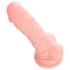 Medische siliconen dildo (18cm) - natuurgetrouw