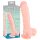 Medische siliconen dildo (24 cm) - natuurlijk