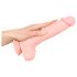 Medische siliconen dildo (24 cm) - natuurlijk