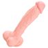 Medische siliconen dildo (24 cm) - natuurlijk