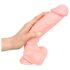 Medische siliconen dildo (24 cm) - natuurlijk