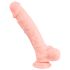 Medische siliconen dildo (24 cm) - natuurlijk