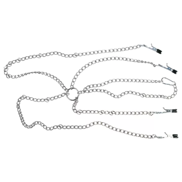 Seksketting - tepelklemmen met ketting - voor vrouwen