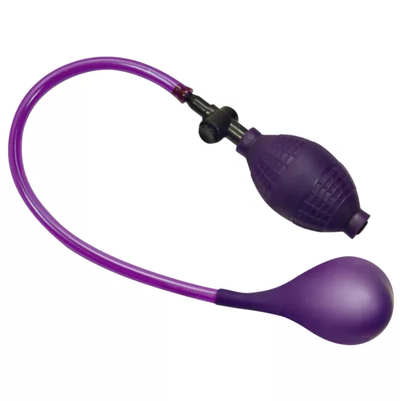 Bad Kitty - opblaasbare buttplug latex - paars