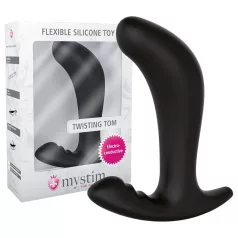 mystim Twisting Tom - elektro anaal dildo - zwart