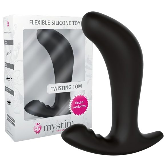 Mystim Twisting Tom - elektro anale dildo (zwart)