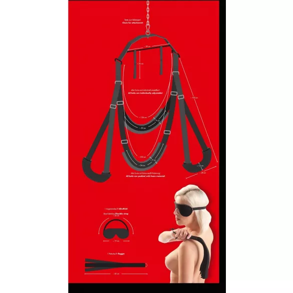 Bad Kitty - seksschommel - zwart