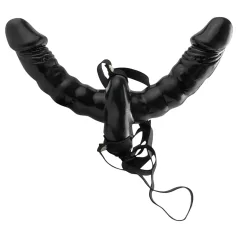 Pipedream - Opzetbare dubbele vibrator (zwart) - Fetish