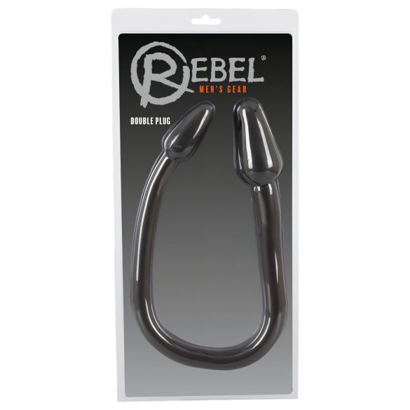 Rebel Double Plug - dubbele anaal plug (zwart)