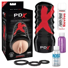   PDX Elite - kunstmatige vagina - handmatig zuigen - huidkleurig
