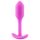 b-vibe Snug Plug 1 - Roze anaal plug met gewichten (55g)