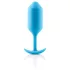 b-vibe - buttplug met dubbele kogels - 180g - blauw