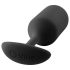 b-vibe Snug Plug 3 - dubbele anaalplug (180g) - zwart