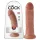 King Cock 8 dildo (20 cm) - donker natuurkleur