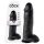 King Cock 12 met ballen grote dildo (30 cm) - zwart