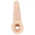 Nature Skin - penisverlengende hoes met ring - realistisch - huidkleur
