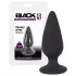 Black Velvets - anaal plug - zwaar 75g - siliconen zwart