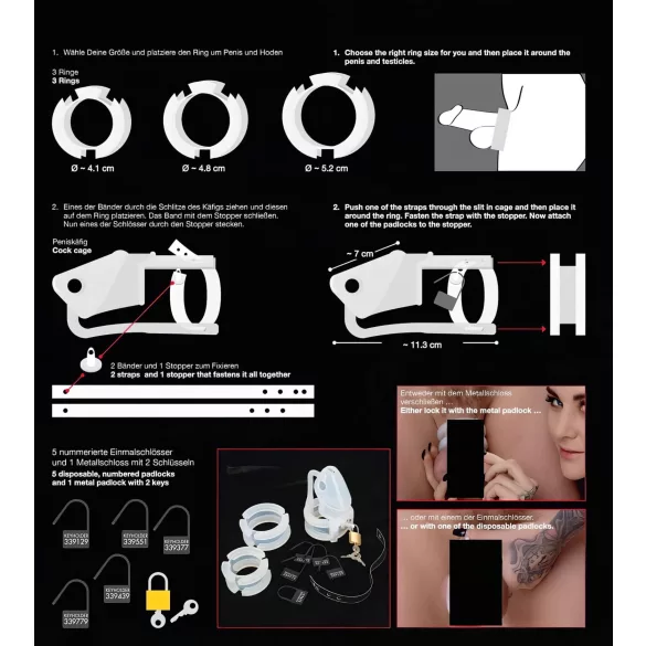 You2Toys - peniskooi - siliconen - wit