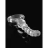 Icicles No. 67 - glazen dildo met bolletjes - transparant