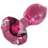 Icicles No. 79 - roze glazen anale plug (kegelvormig)