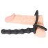 Zwarte Fluweel - Anaal dildo & Cockring (zwart)