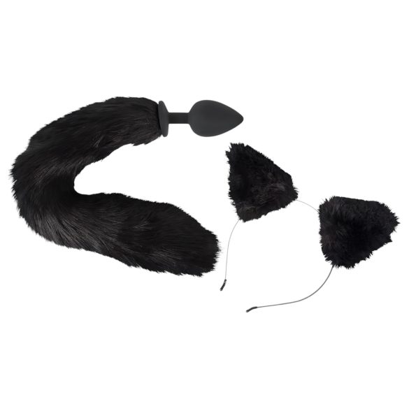 Bad Kitty - Kattige anaal plug set - (zwart)