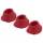 Womanizer Premium M - vervangende zuignap set - rood - 3 stuks