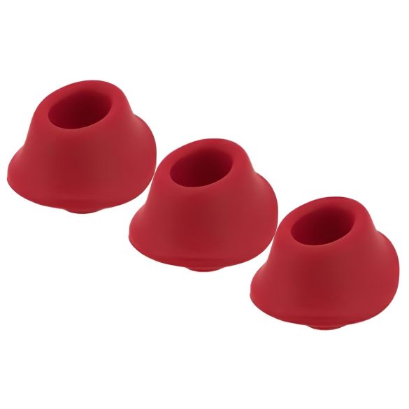 Womanizer Premium M - vervangende zuigkap set - rood (3 st.)
